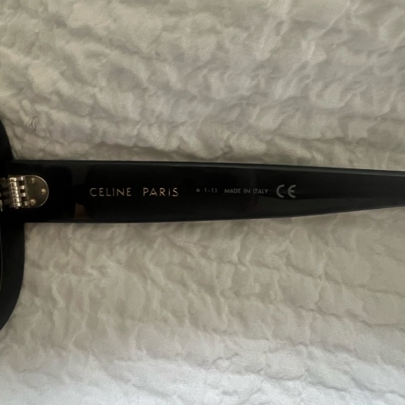CELINE SQUARE oversized black SUNGLASSES square frames - Picture 5 of 7